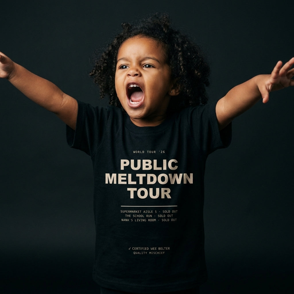 Public Meltdown Tour organic cotton toddler tee