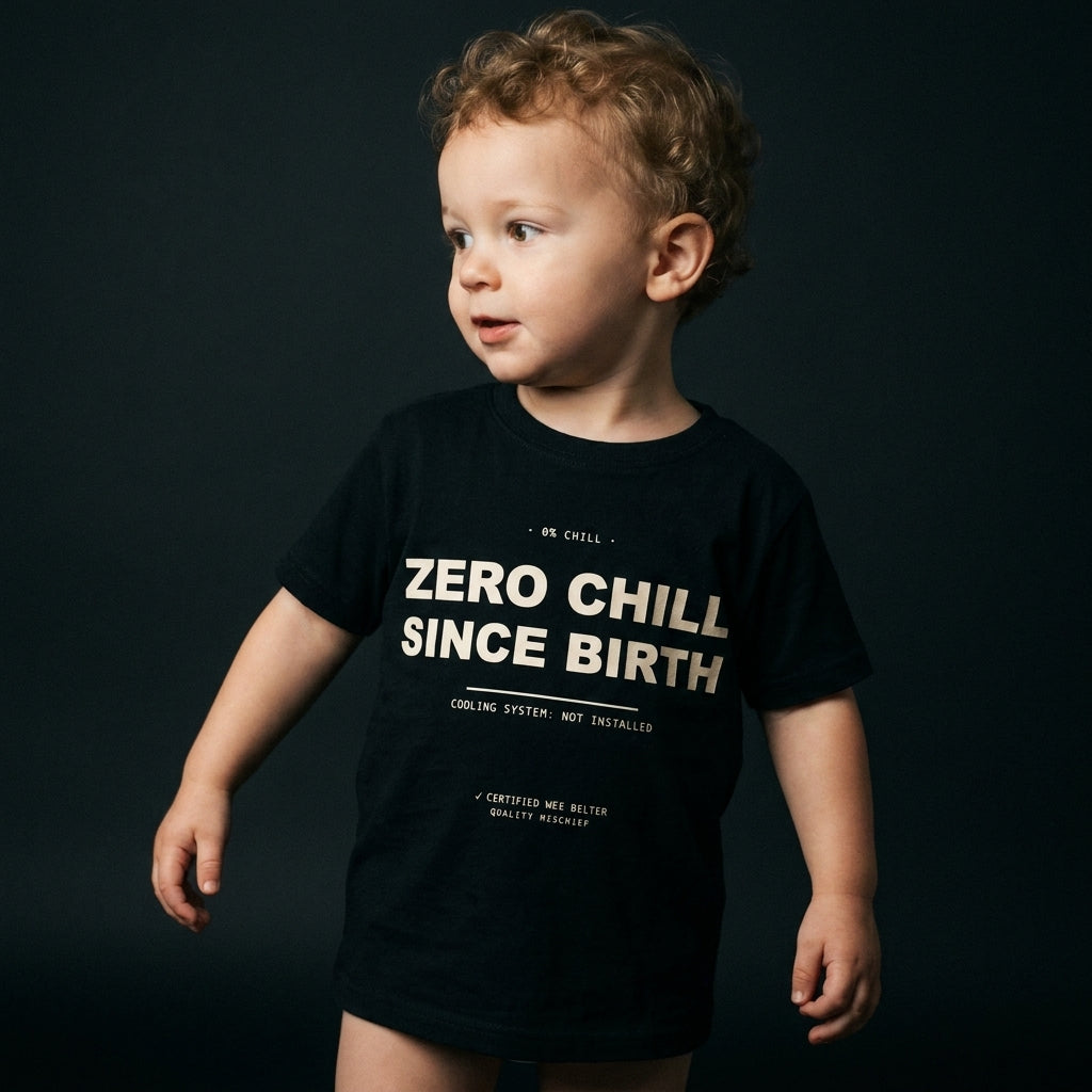 Zero Chill Since Birth organic cotton toddler tee