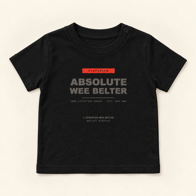 Absolute Wee Belter - Organic Baby T-Shirt