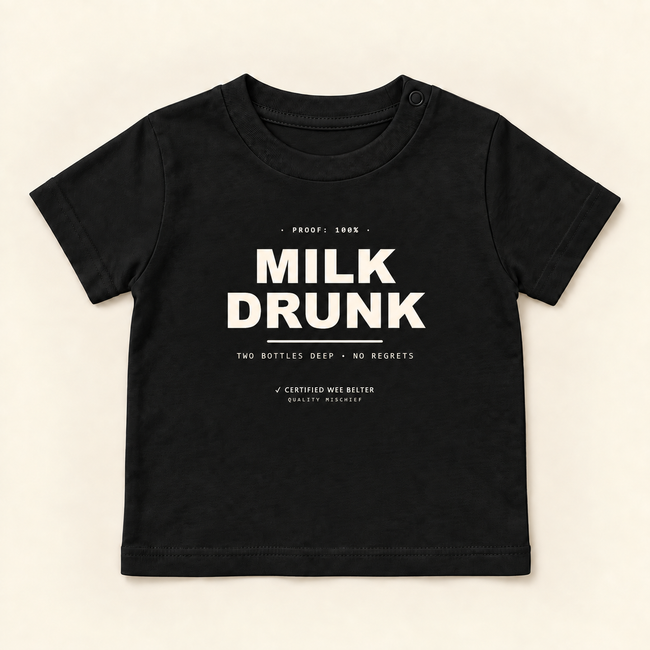 Milk Drunk - Organic Baby T-Shirt