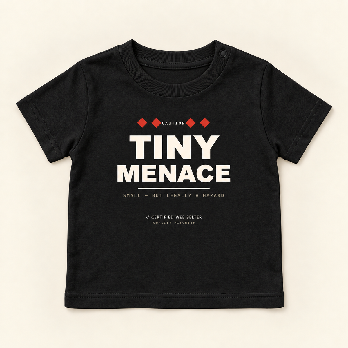 Wee Belter approved Baby tee 06 Black 19b424a1adc9