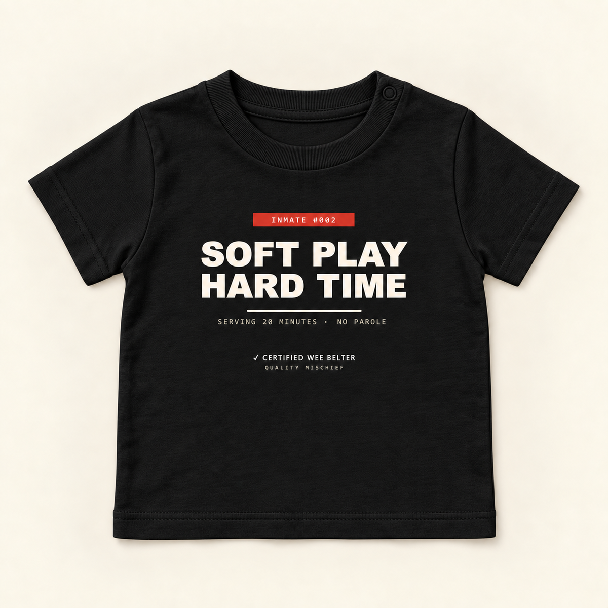 Wee Belter approved Baby tee 08 Black f1d2eaa90905