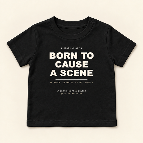 Wee Belter approved Baby tee 09 Black 9074f782f857