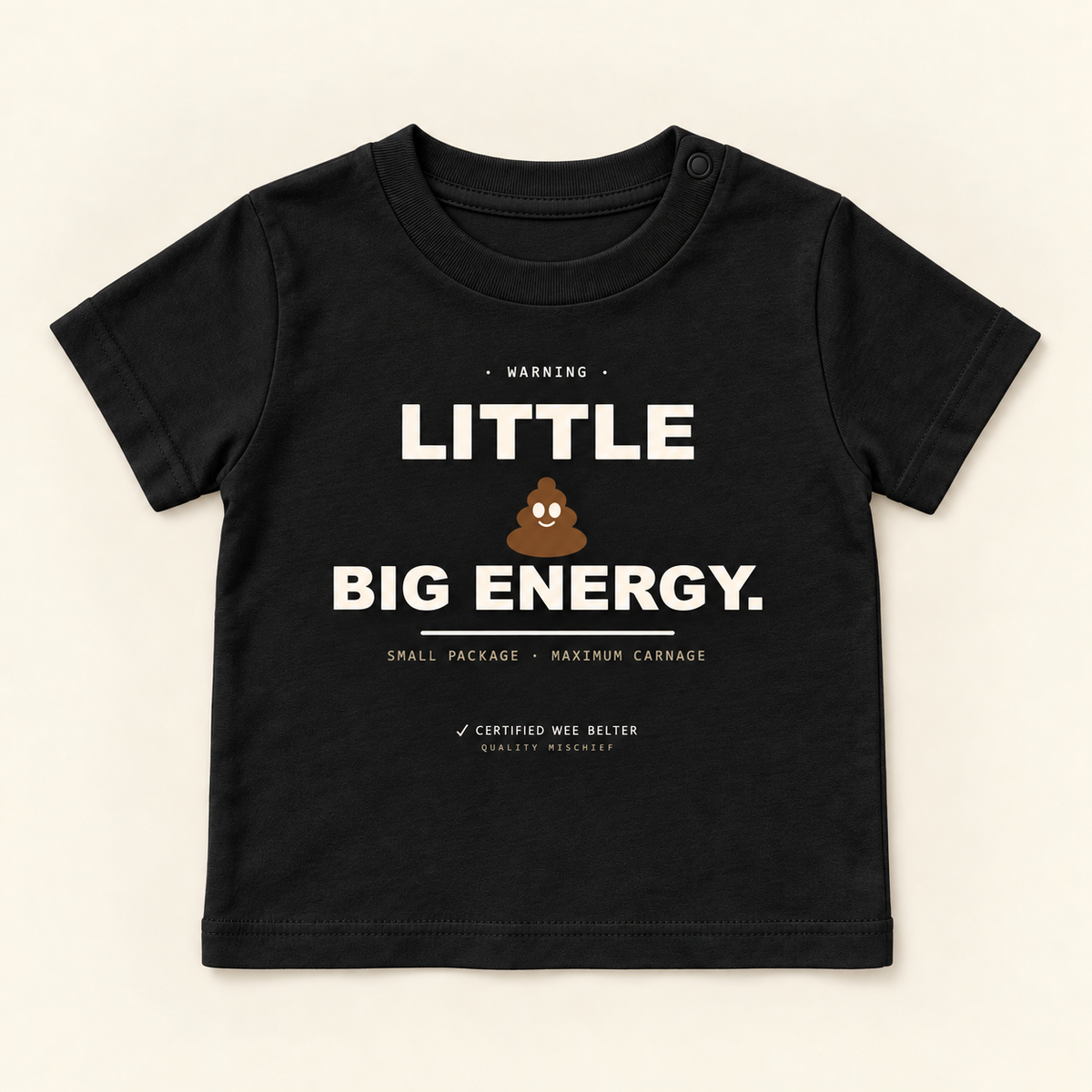 Wee Belter approved Baby tee 12 Black 0a836b0e5e6a
