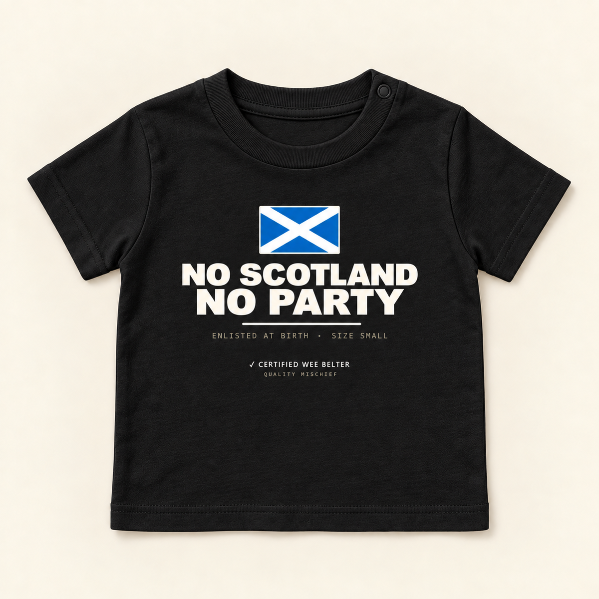 Wee Belter approved Baby tee 14 Black 939066861f81